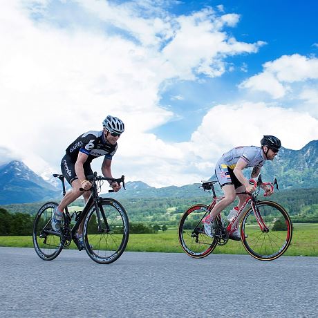 Mit Rennrad in